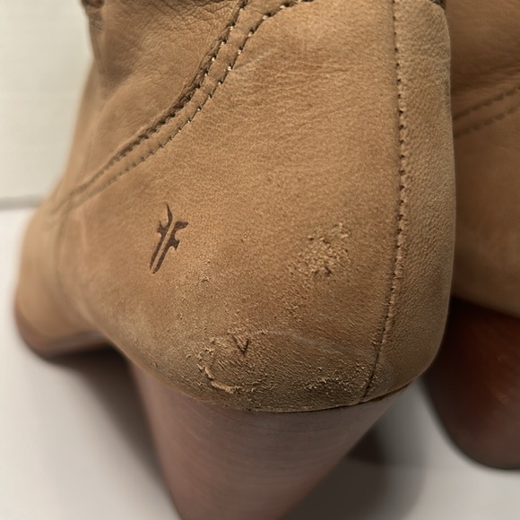 Frye Womens Reina Ash Leather Western Pointed Toe Booties Ankle Boots Size 8.5 - Picture 5 of 12